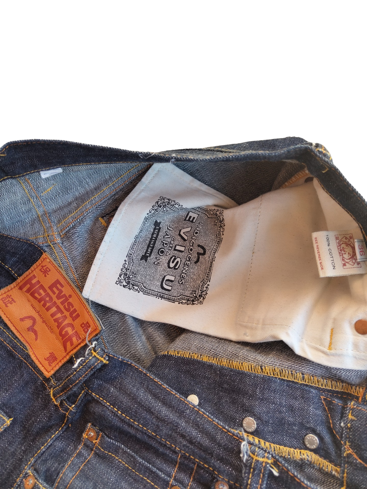 Evisu thunderbolt daicock denim jeans