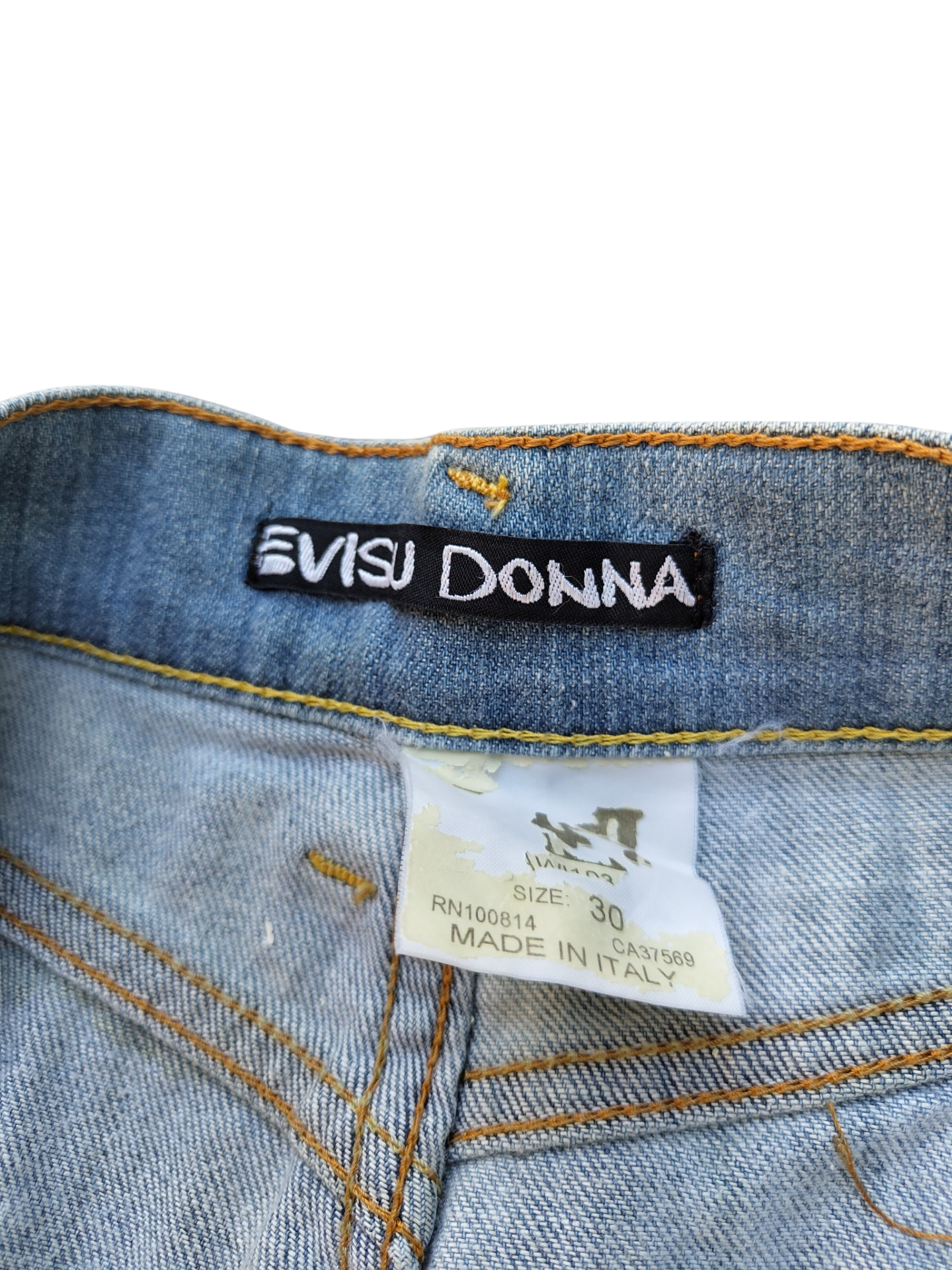 Evisu denim skirt
