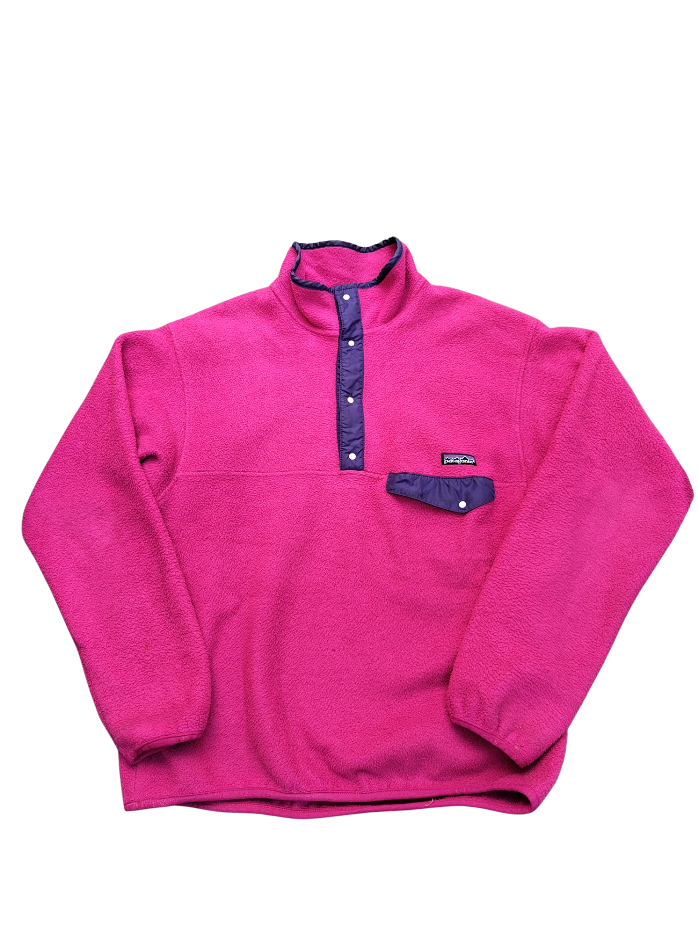 Patagonia 3/4 buttons pile fleece pink
