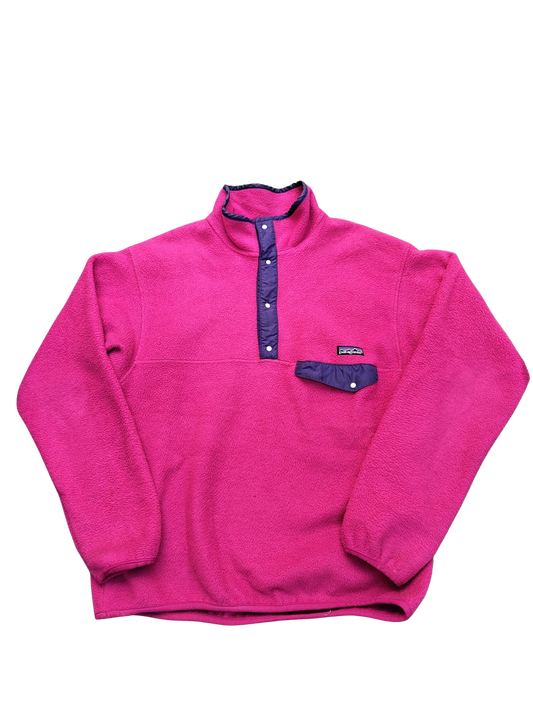 Patagonia 3/4 buttons pile fleece pink