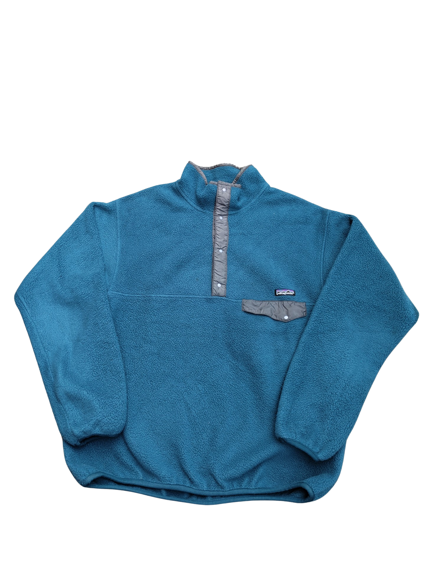 Patagonia 3/4 buttons pile fleece blue