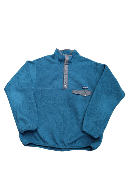 Patagonia 3/4 buttons pile fleece blue