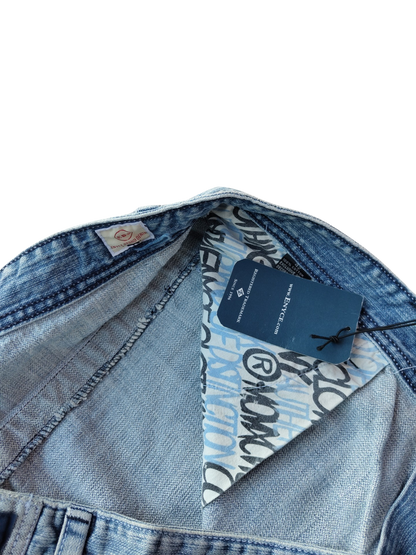 Enyce jeans split logo light blue