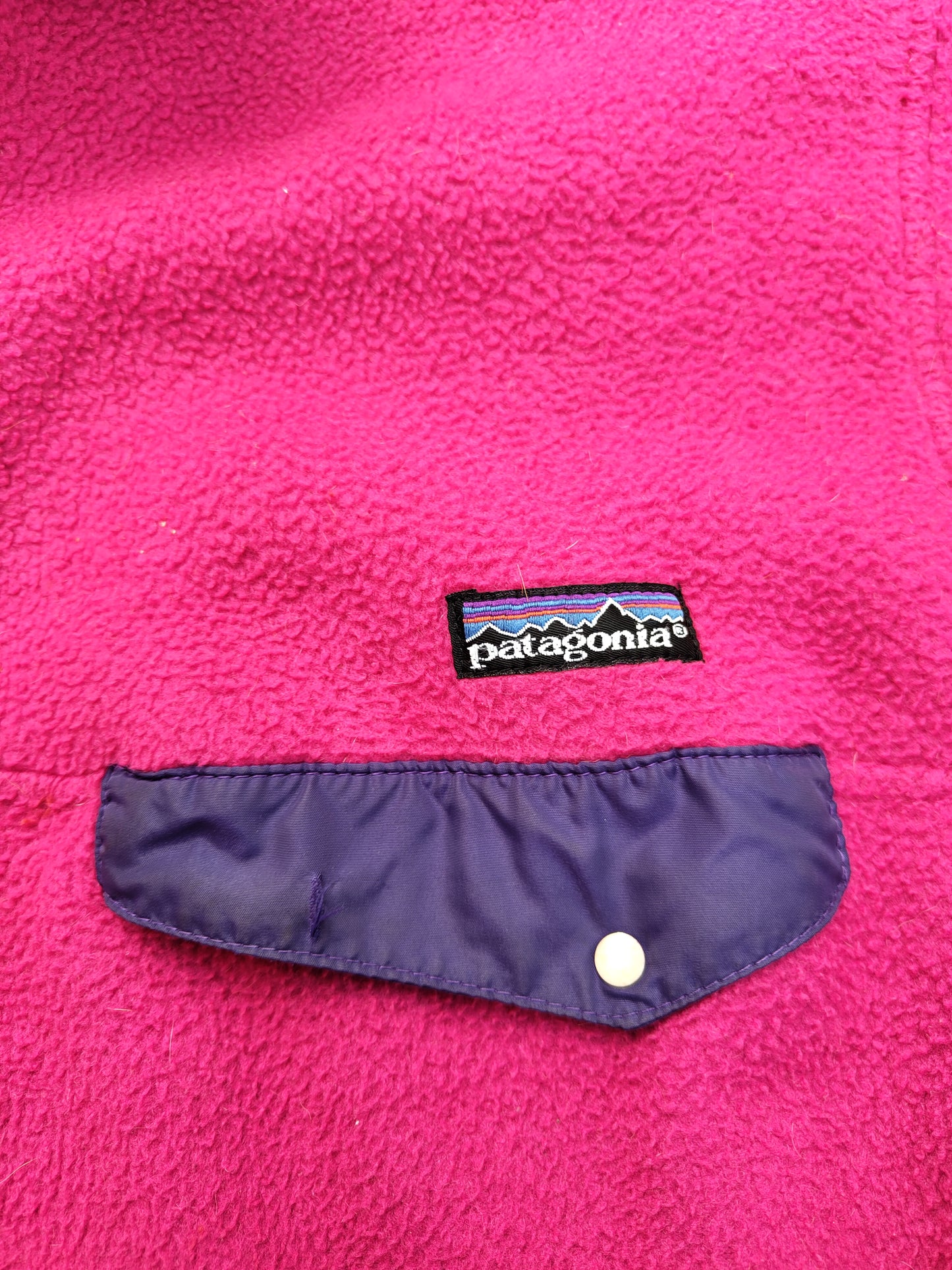 Patagonia 3/4 buttons pile fleece pink