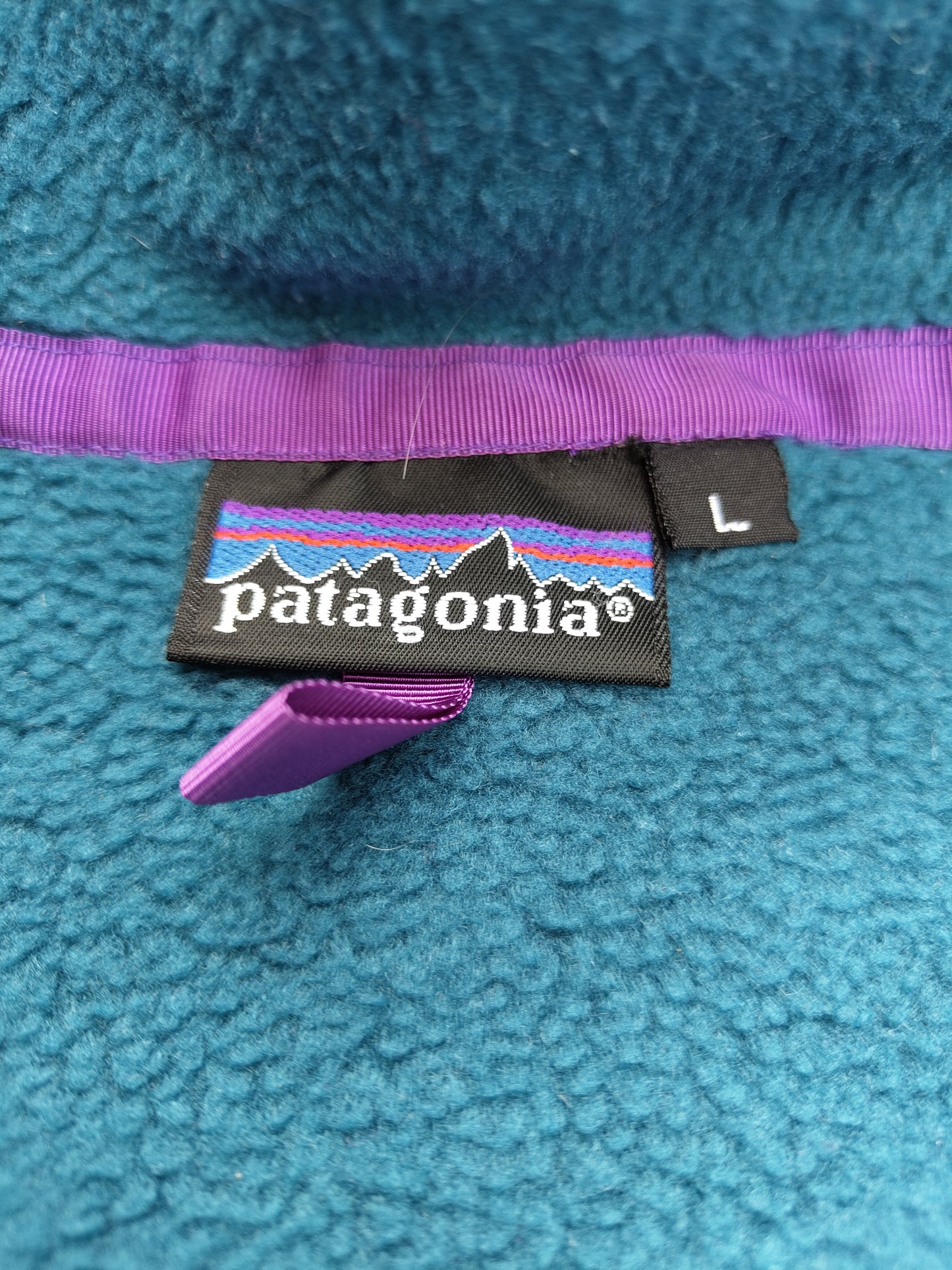 Patagonia 3/4 buttons pile fleece blue