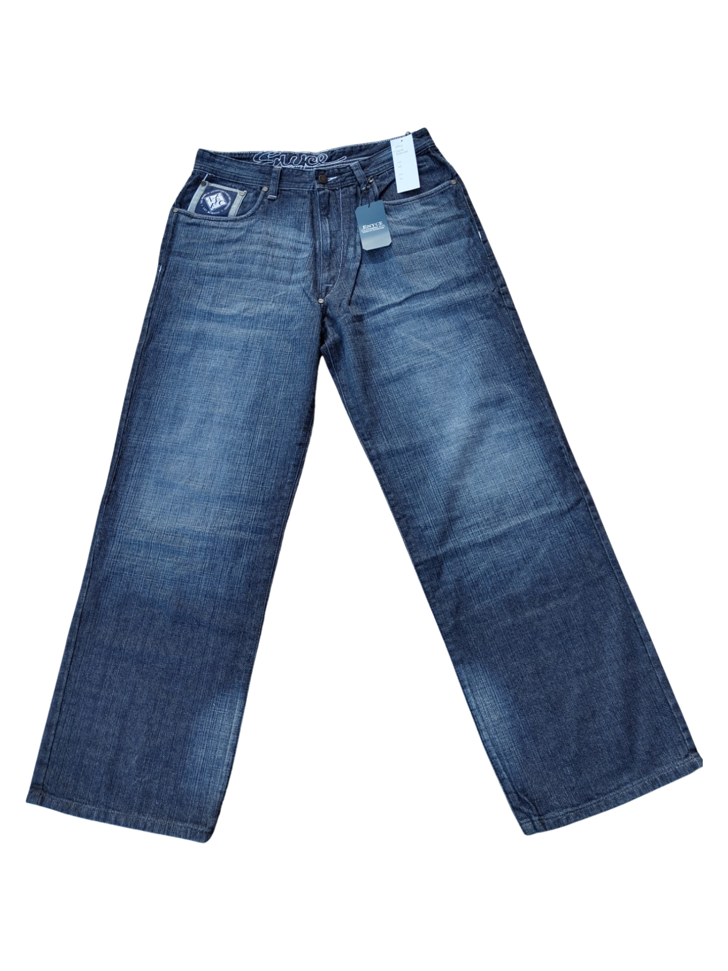 Enyce jeans split logo dark blue