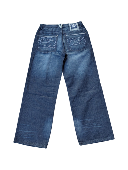 Enyce jeans split logo dark blue