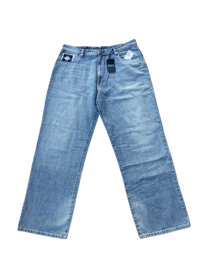 Enyce jeans split logo light blue