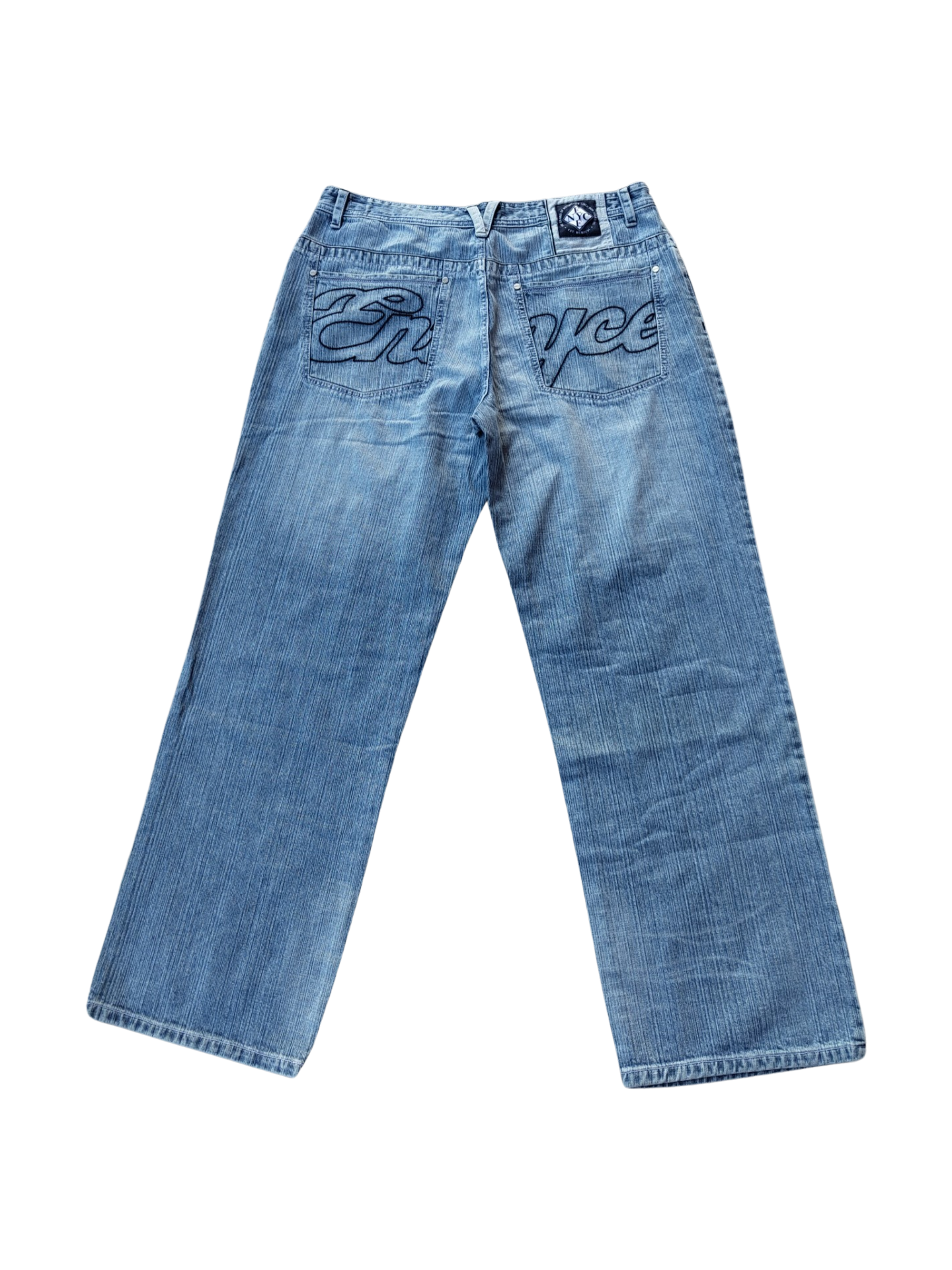 Enyce jeans split logo light blue