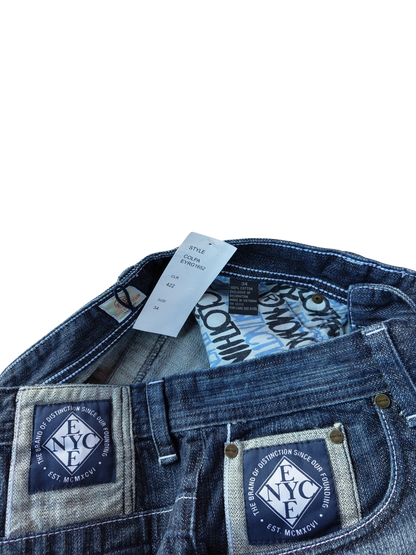 Enyce jeans split logo dark blue